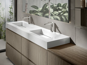 GIU 9021 - Floor-standing double vanity unit by Edoné by Agorà - view 3
